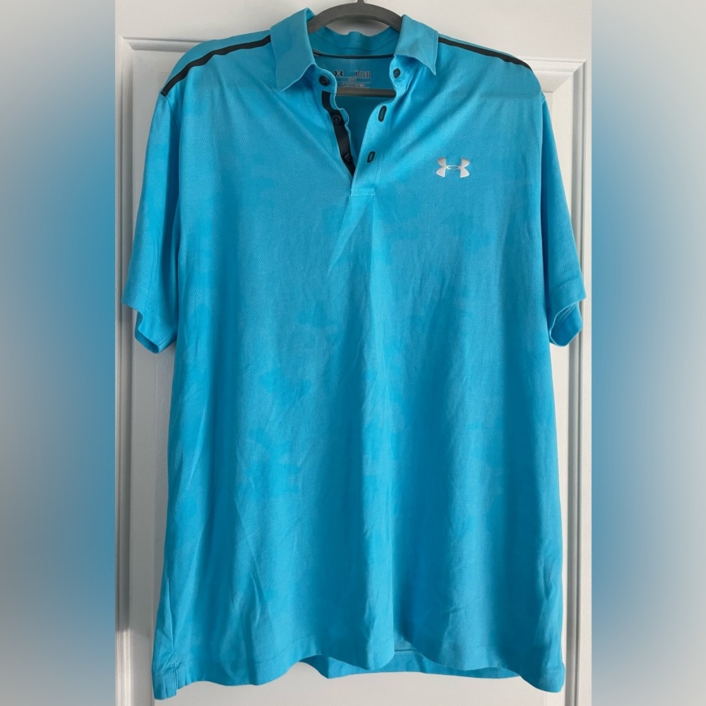 Under Armour Men's Sky Blue Polo Shirt